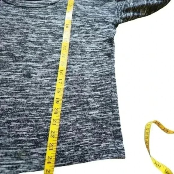 J Crew Jaspe Sweater Scoopneck Popover Top Black Grey Melange Women's size Small - Picture 12 of 12